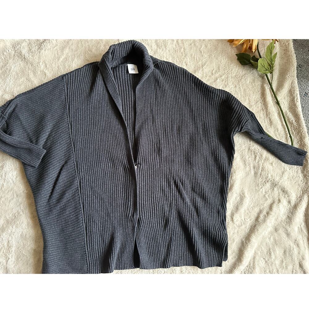 Cabi Doleman Style Moto Sweater Size Small